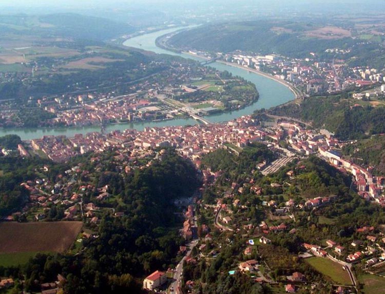 Vue en drône de Vienne